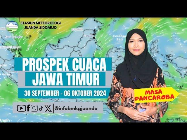 PROSPEK CUACA MINGGUAN JAWA TIMUR (30 SEPTEMBER - 06 OKTOBER 2024)