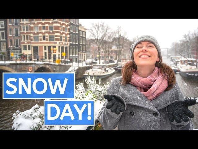 MAGICAL SNOW IN AMSTERDAM // A snowy Amsterdam winter wonderland