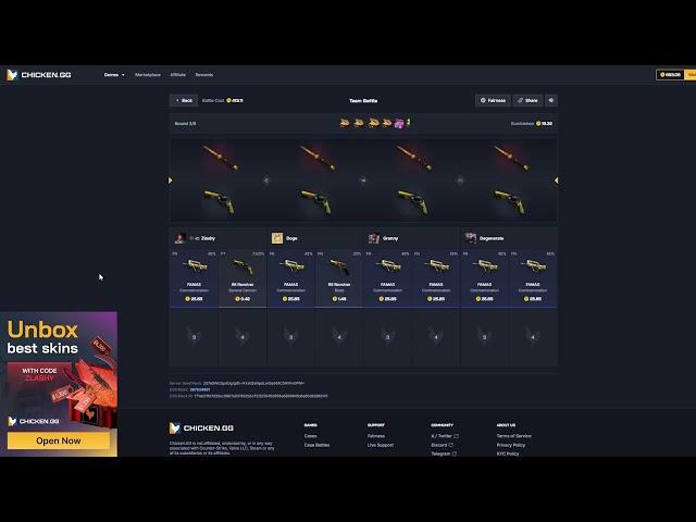 PULLED $6000 TALON RUBY FOR $15 CASE! (CHICKEN.GG)