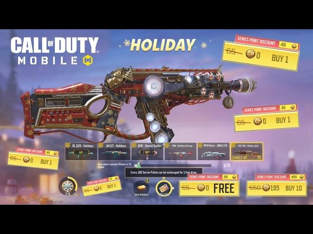 USE FREE SERIES POINTS TO GET 6 LEGENDARY SKINS - HOLIDAY SERIES!