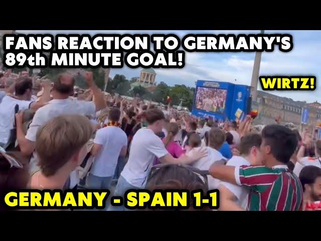 Fans reaction to Germany's 89th minute goal! Germany Spain 1-1 | Euro 2024