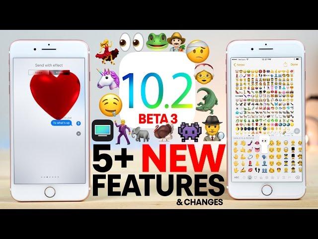 iOS 10.2 Beta 3 - 5+ New Features Review!