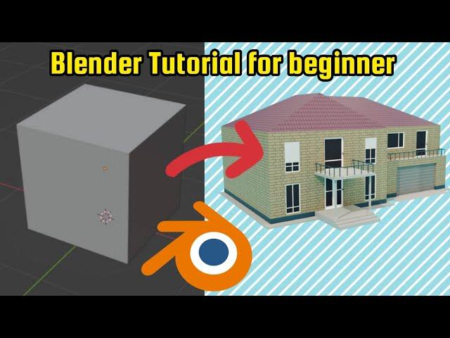 Modelling and Texturing a Detailed House in blender | Blender tutorial for beginners