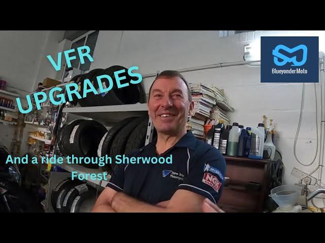 The VFR750 gets upgrades and a ride through Sherwood Forest