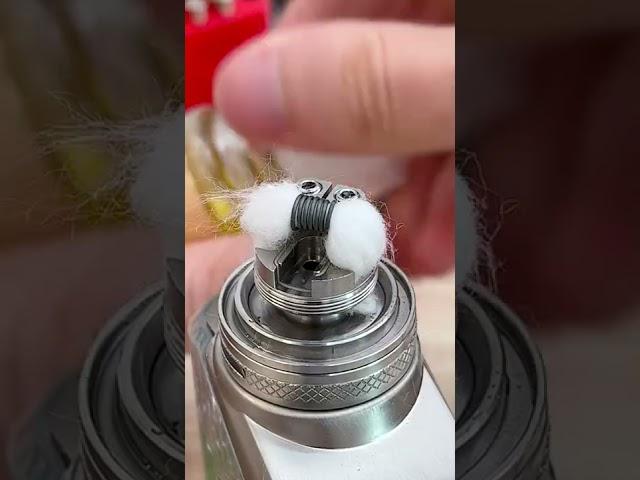 Homemade heating coil, make cotton: Vaping ASMR