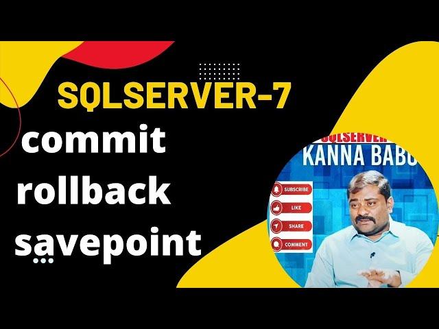 Commit,Rollback,Savepoint-7