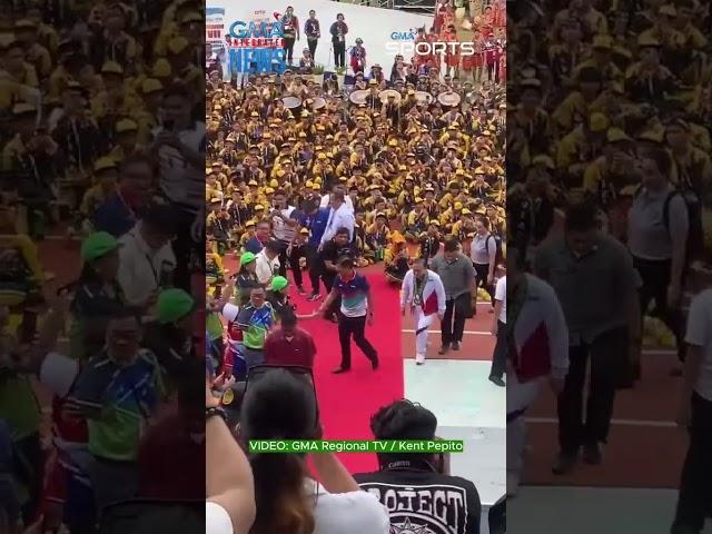 WATCH: President Ferdinand ''Bongbong'' Marcos Jr. arrives at the Cebu City Sports Center