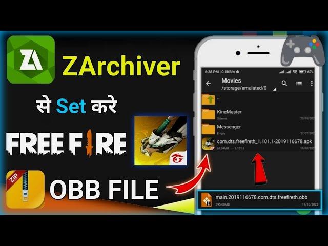 How To Install FREE FIRE Obb File | Headshot setting password | Obb Set Kare 2024