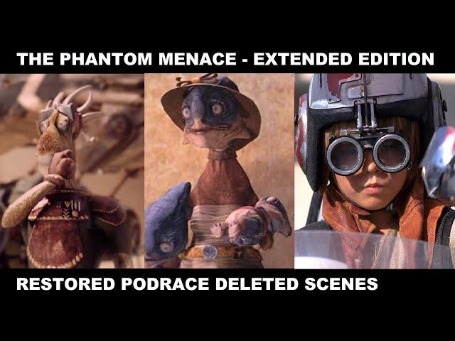 Podrace Extended Announcer Intros (Restored Deleted Scenes) [4K HDR] - Star Wars: The Phantom Menace