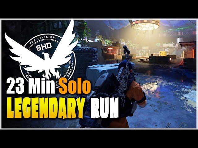 Solo *DPS ST ELMOS ENGINE* Legendary Run in 23 Minutes - The Division 2