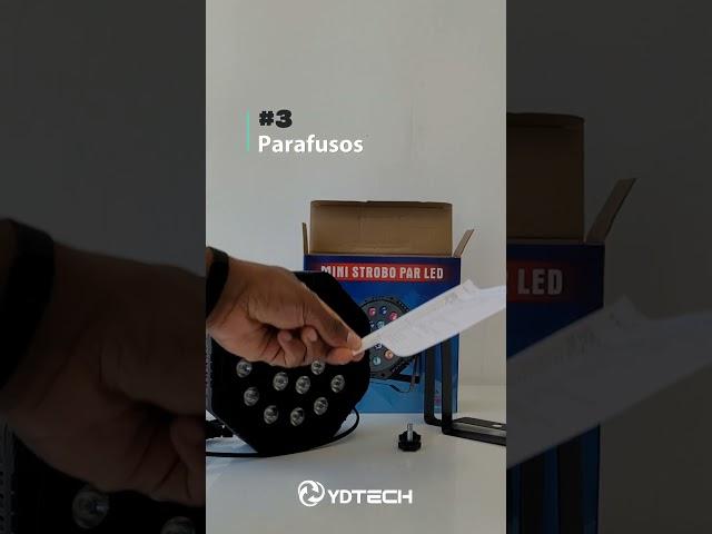 Unboxing do Canhão de Luz Strobo RGB de 18w #ydtech #eletronicos #produtosincriveis #lojaonline