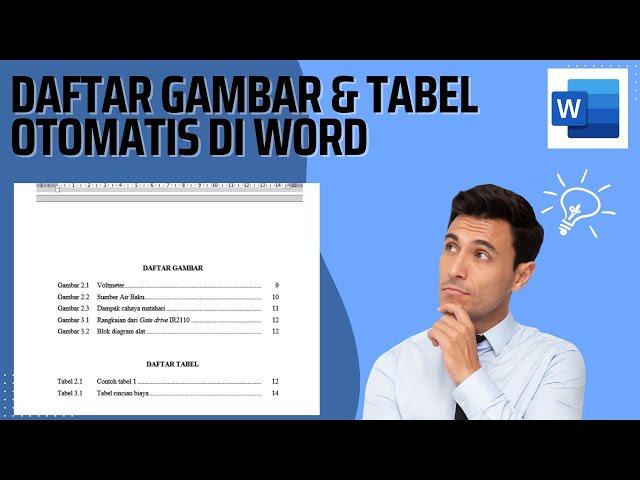 Cara Membuat Daftar Gambar dan Tabel Skripsi Otomatis di Word Mudah !!!