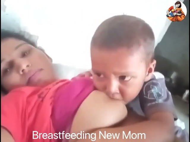 Open breastfeeding indian mom vlog 2024 || desi bhabhi breastfeeding || ‎‎‎@Breastfeeding-9 