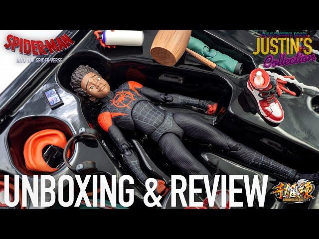 Miles Morales Into the Spider-Verse Sentinel SV Action 1/12 Scale Figure Unboxing & Review