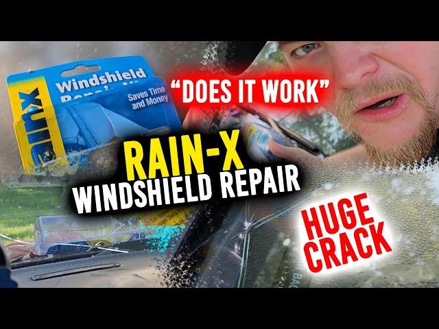 RAIN-X WINDSHIELD REPAIR: Does it work? Step By Step Instructions & Results!!