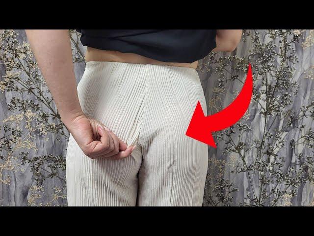 A sewing trick when trousers get in the way between the buttocks