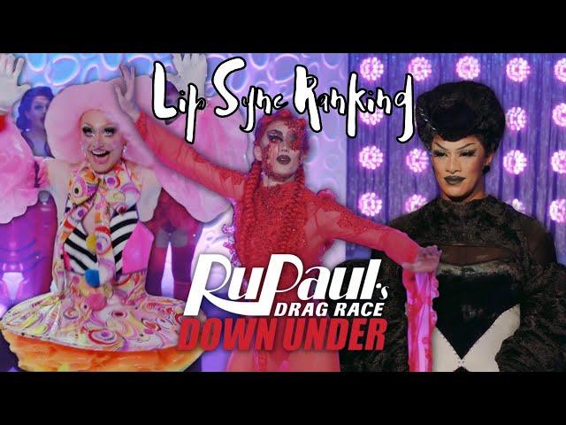 RuPaul's Drag Race Down Under Season 2 - Lip Sync Ranking