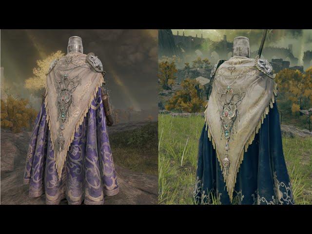 The Rarest armor in Elden Ring, unique purple cape.