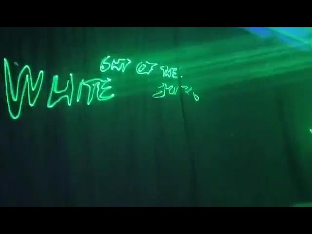 30 Watts RGB Laser projection to black cloth curtain