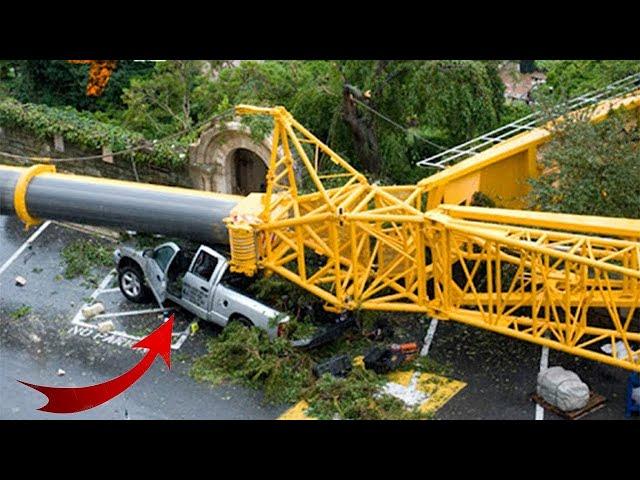 Dangerous Excavator, Crane & Truck Operator Fail Skills | Fastest Heavy Equipment Collapse 2024