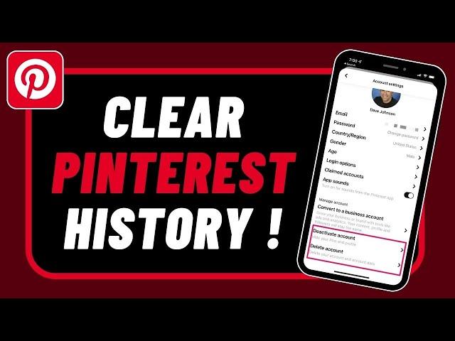 Pinterest App: How to Clear Pinterest History | Delete All Watch History on Pinterest