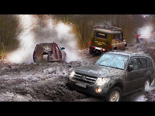 ХИТРЫЙ ТАЗ завёл всех в гиблое место... Pajero, Jeep, Нива, УАЗ Буханка, Патриот,  Хантер бездорожье