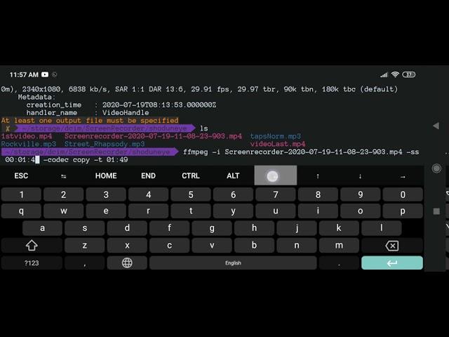 Start Of The Video | Cut | FFMPEG | Termux | Android | No Root | TechComSpot | Free