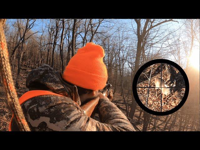 CRAZY OPENING DAY OF RIFLE SEASON - Public Land Whitetail Deer Hunting