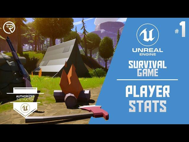 Unreal Engine 5 Tutorial - Survival Game Part 1: Player Stats