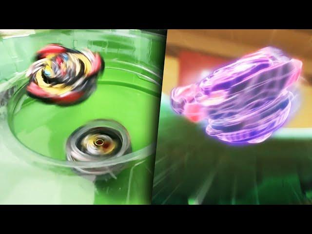 ANIME DIVE ATTACKS! | DB & BU Beys Battle in Interstellar Drop Stadium | Beyblade Anime VS Real Life