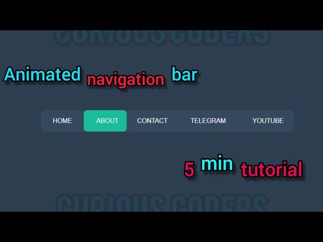 All Navigation Menu Hover Animation in HTML CSS and CSS| Navbar Animations  and Effects