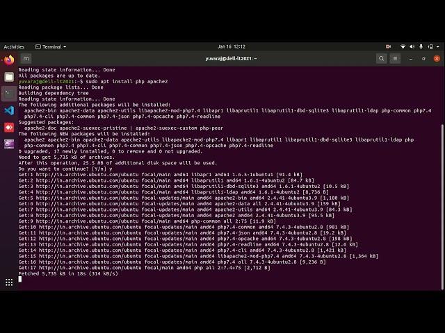 Installing PHP and Apache2 on Ubuntu 20 04 (LAMP Part 1)