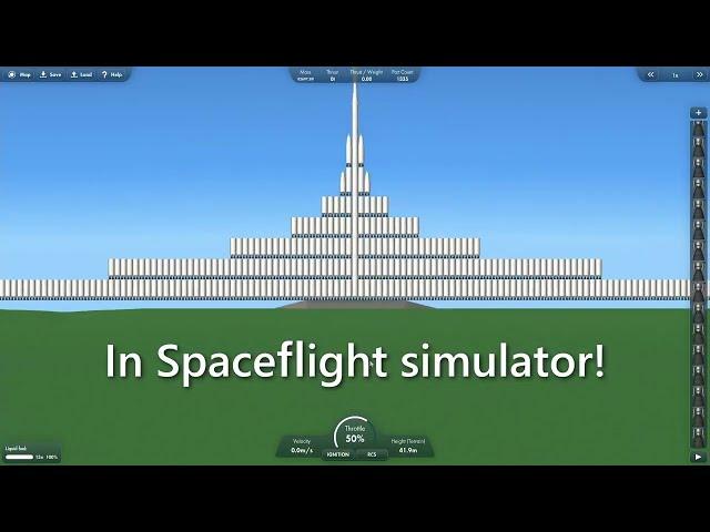 The biggest rocket I've ever built... [Spaceflight simulator]