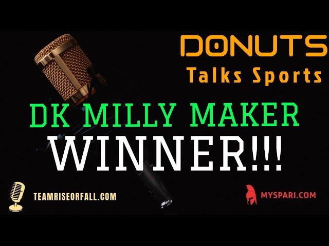 DraftKings Milly Maker WINNER! MNF NFL DFS Lineup Building Week 2