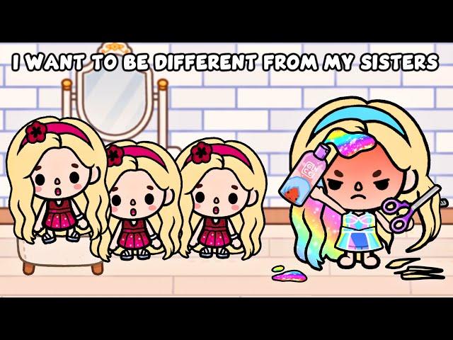 All My Sisters Looks The Same, I Want To Be Different  | Sad Story | Toca Life World | Toca Boca