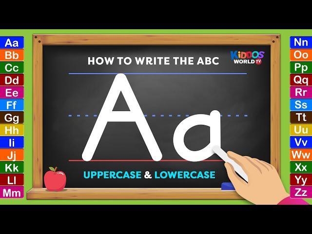 Learning How to Write the English Alphabet Uppercase and Lowercase Letters