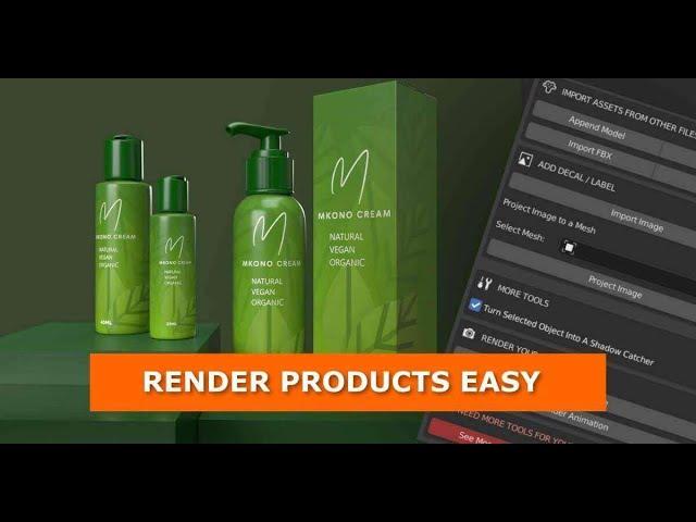 Product Rendering Tools, a Blender addon that makes product rendering easy and fast