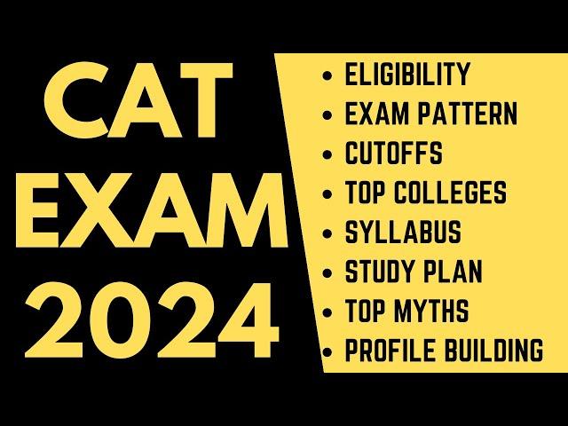 CAT exam 2024: IIM cutoffs, Best MBA colleges, Syllabus, Study plan, exam pattern, Free CAT prep