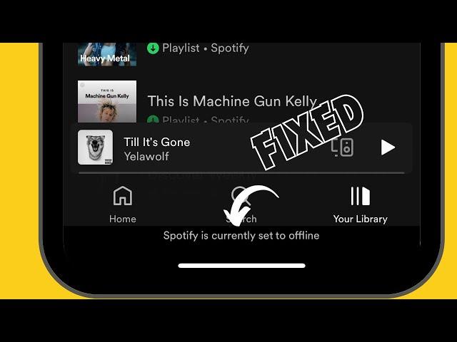 How to fix Spotify is currently set to offline 2024
