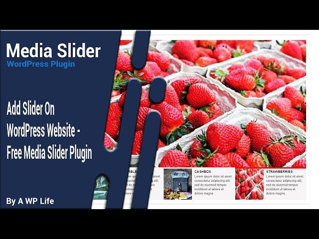 How To Use Media Slider Free WordPress Plugin - Free Media Slider Plugin