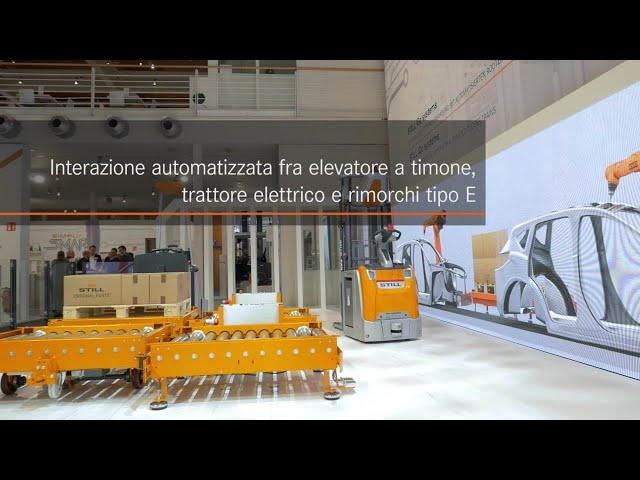 STILL - Automated interaction with STILL high-lift pallet truck, electric tractor and E-Frame