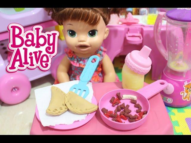 BABY ALIVE SARAH AFTERNOON SNACK MANGO JUICE ROUTINE