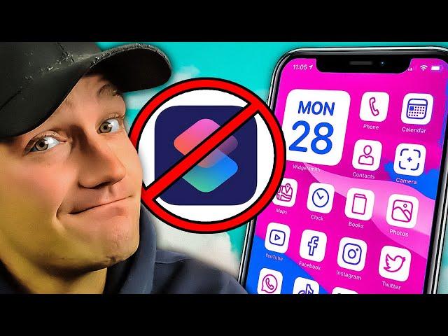 Customize Your iPhone Icons WITHOUT Annoying Shortcuts!