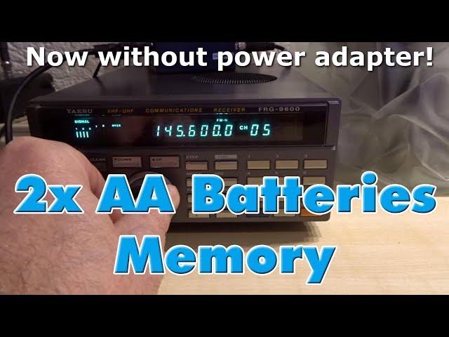 Yaesu FRG-9600 Speicherbatterie 2x AA Batterie Battery Memory Unit Howto Tutorial