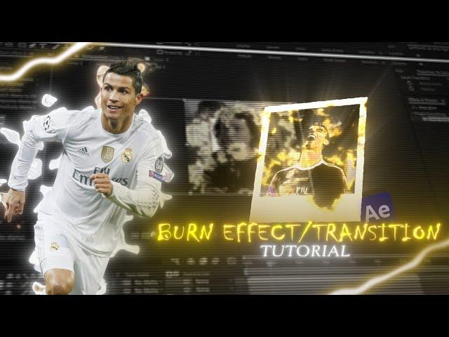 BURN EFFECT/TRANSITION Tutorial In After Effects | After Effects Tutorial