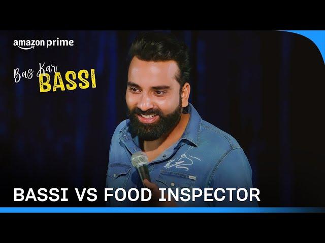 Bassi's Encounter With Food Inspector | Bas Kar Bassi | Prime Video India