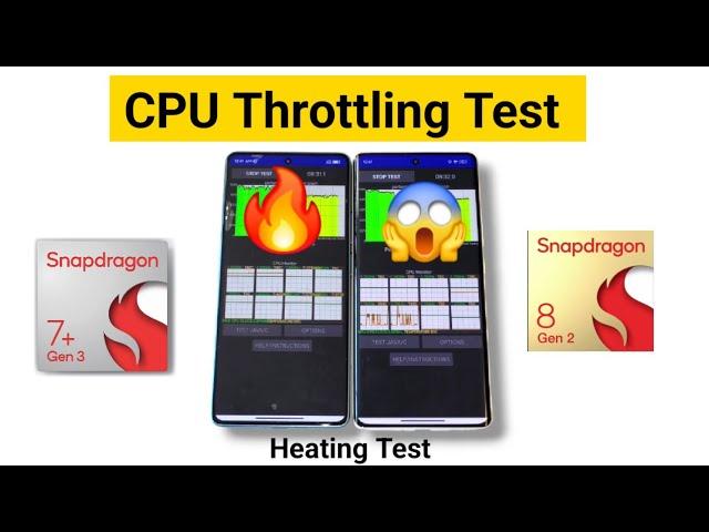 7+Gen3 vs 8+Gen1 CPU Throttling Test Comparison Heating Test 