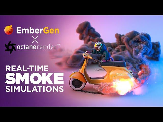 EMBERGEN 0.7.5 Beta + Octane Render | Real-Time Smoke Simulations