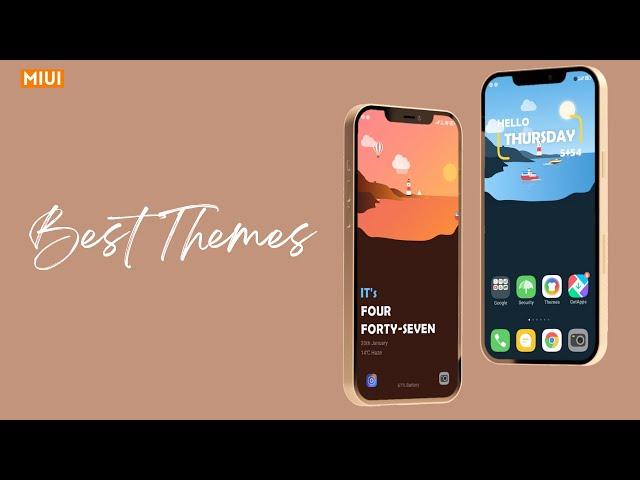 TOP 5 Best Miui Themes| MIUI 12/12.5