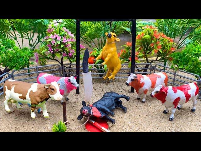 Wadidauw !!! proses poton sapi qurban - simulasi sapi qurban - Cow Cartoon